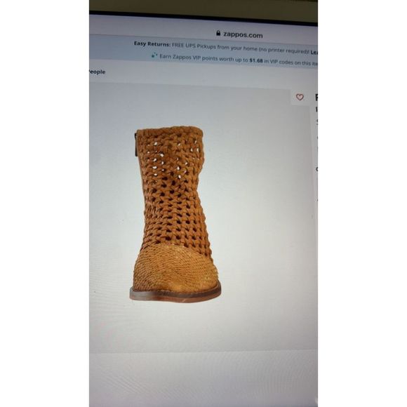 BRAND new in box, Free People In The Loop Woven Boot, in Tan, size 39.5 - Picture 5 of 11